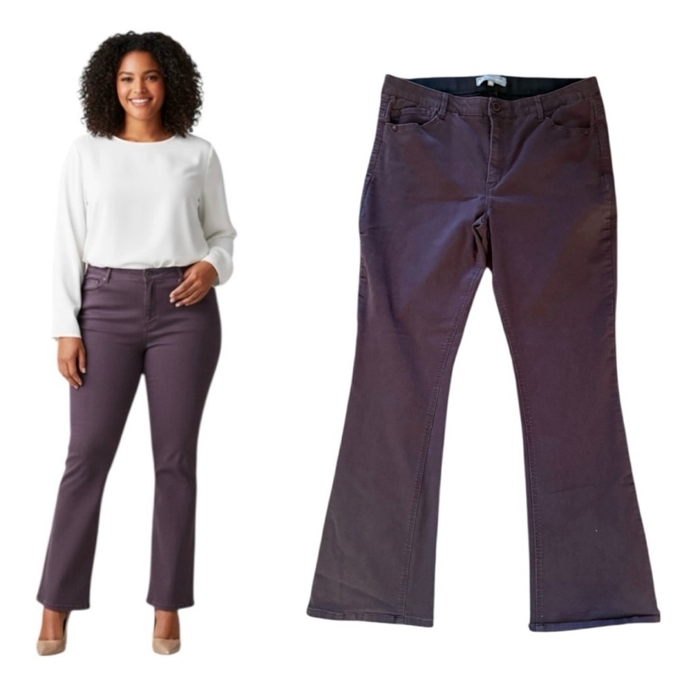 WIT & WISDOM 'Ab'Solution Itty Bitty High Waist Bootcut Pants .
Size 22W